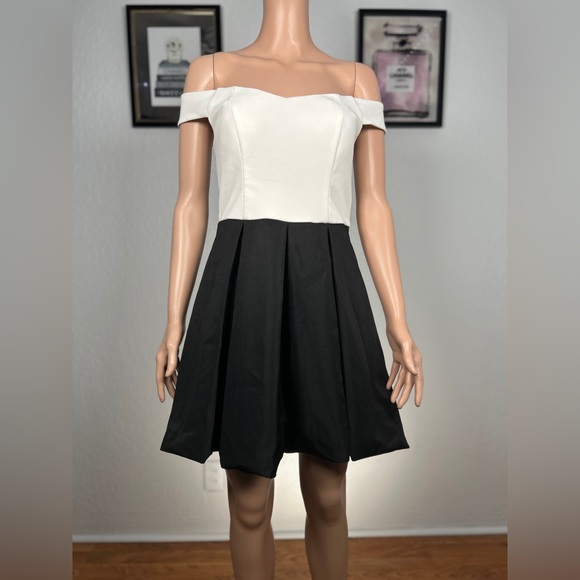 Speechless Strapless Black and White Dress size 9 - Picture 1 of 8